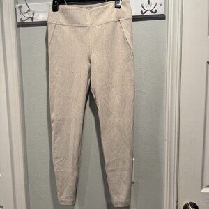 Athleta Delancey Skyline Tight Cream High-Waisted Slit Leggings Size M